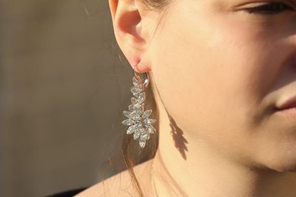 2,90 Karat Pırlanta Fantezi Küpe