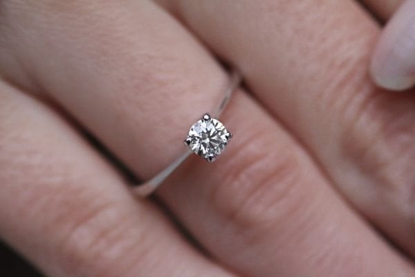 0,36 Karat Pırlanta Tektaş Yüzük