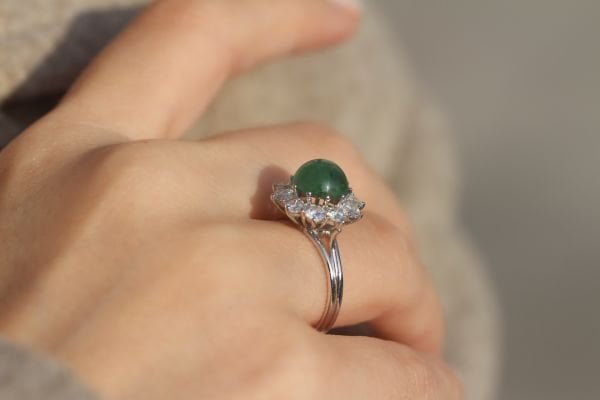 3,61 Karat Pırlanta Zümrüt Yüzük