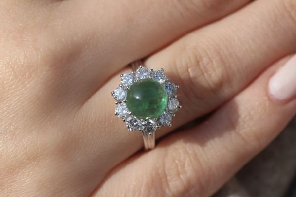 3,61 Karat Pırlanta Zümrüt Yüzük