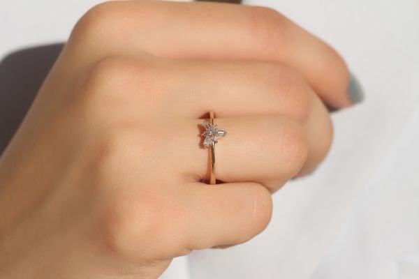 0,20 Karat Pırlanta Vintage Yüzük