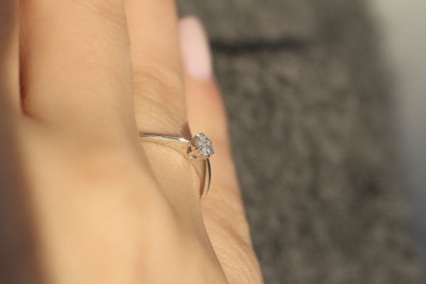 0,22 Karat Pırlanta Coronet Yüzük