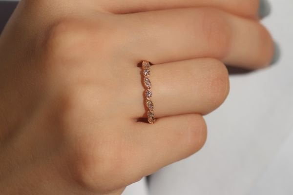 0,15 Karat Pırlanta Vintage Yüzük