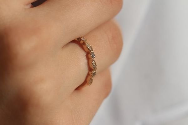 0,15 Karat Pırlanta Vintage Yüzük