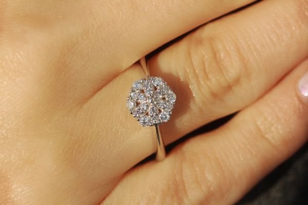 0,29 Karat Pırlanta Coronet Yüzük