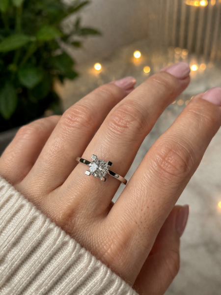 0,40 Karat Pırlanta Tektaş Yüzük