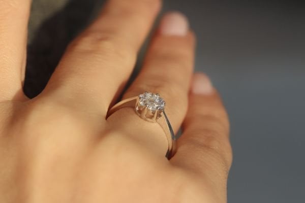 0,32 Karat Pırlanta Coronet Yüzük