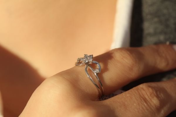 0,38 Karat Pırlanta Coronet Yüzük