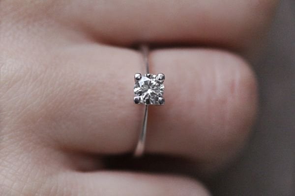 0,43 Karat Pırlanta Tektaş Yüzük