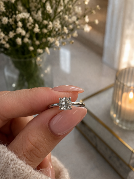 0,43 Karat Pırlanta Tektaş Yüzük