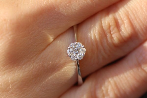 0,46 Karat Pırlanta Coronet Yüzük