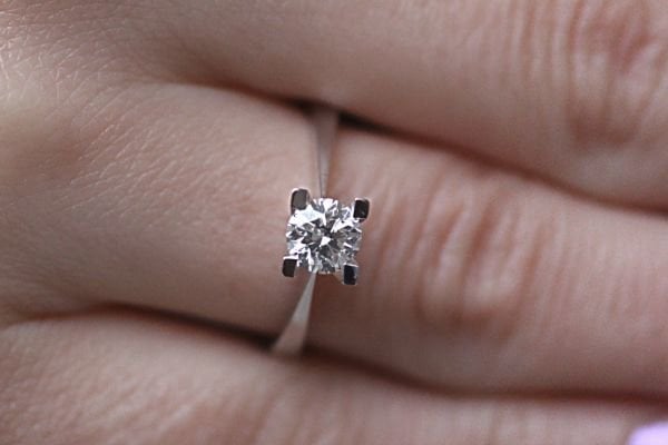 0,58 Karat Pırlanta Tektaş Yüzük