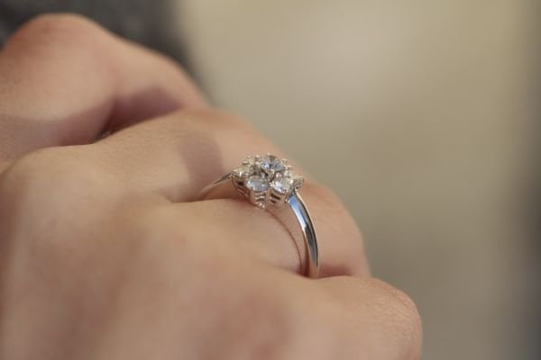 0,46 Karat Pırlanta Coronet Yüzük