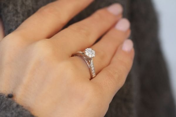 0,54 Karat Pırlanta Coronet Yüzük