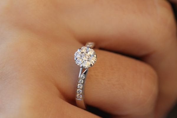 0,54 Karat Pırlanta Coronet Yüzük