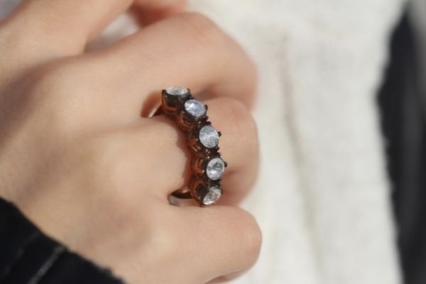 0,95 Karat Elmas Beştaş Yüzük