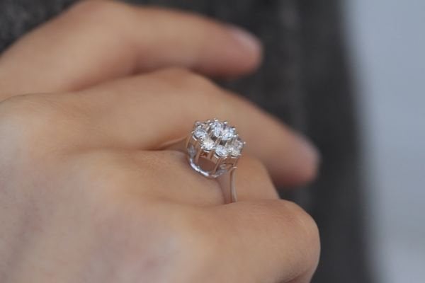 0,91 Karat Pırlanta Coronet Yüzük