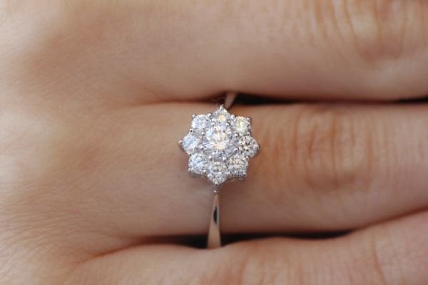 0,91 Karat Pırlanta Coronet Yüzük