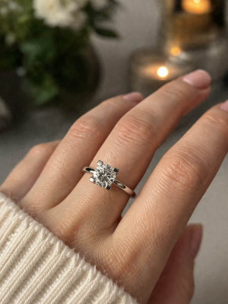 0,70 Karat Pırlanta Tektaş Yüzük