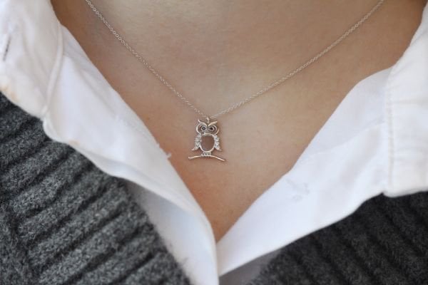 0,08 Karat Pırlanta Tasarım Kolye