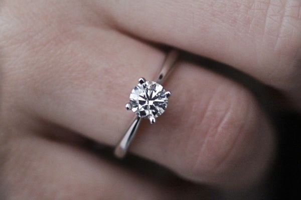 0,71 Karat Pırlanta Tektaş Yüzük